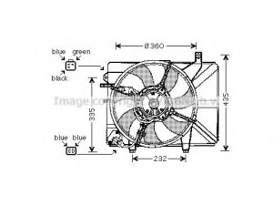AVA QUALITY COOLING HY7511 ventiliatorius, radiatoriaus 
 Aušinimo sistema -> Oro aušinimas
253801C160, 253801C860