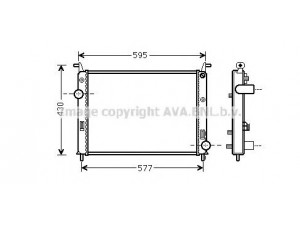 AVA QUALITY COOLING FTA2371 radiatorius, variklio aušinimas 
 Aušinimo sistema -> Radiatorius/alyvos aušintuvas -> Radiatorius/dalys
51718122, 51806901