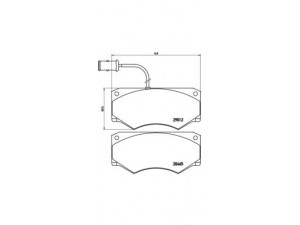 BREMBO P A6 013 stabdžių trinkelių rinkinys, diskinis stabdys 
 Techninės priežiūros dalys -> Papildomas remontas
0000001908045, 1903383, 1906040