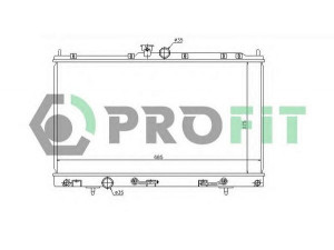 PROFIT PR 4010A1 radiatorius, variklio aušinimas 
 Aušinimo sistema -> Radiatorius/alyvos aušintuvas -> Radiatorius/dalys
MR968857, MR968858
