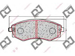 DJ PARTS BP1626 stabdžių trinkelių rinkinys, diskinis stabdys 
 Techninės priežiūros dalys -> Papildomas remontas
4813008050, 4813008150, 4813008152