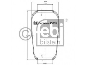 FEBI BILSTEIN 45665 dėklas, pneumatinė pakaba
81.43601.0161, 81.43601.0161