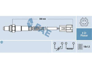 FAE 77452 lambda jutiklis 
 Išmetimo sistema -> Lambda jutiklis
226A0-8U300, 226A0-EA200, 18213-82Z20