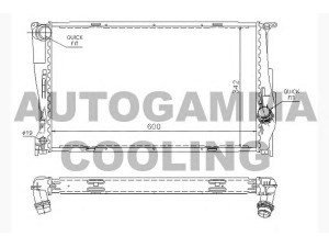 AUTOGAMMA 104626 radiatorius, variklio aušinimas 
 Aušinimo sistema -> Radiatorius/alyvos aušintuvas -> Radiatorius/dalys
17117558480, 17117788903, 17117794488