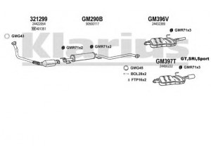 KLARIUS 391202U išmetimo sistema 
 Išmetimo sistema -> Išmetimo sistema, visa