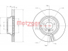 METZGER 6110526 stabdžių diskas 
 Stabdžių sistema -> Diskinis stabdys -> Stabdžių diskas
34 11 6 763 824