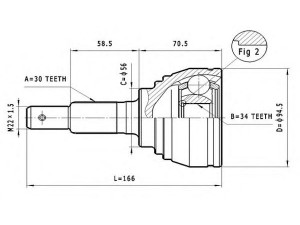 STATIM C.566 jungčių komplektas, kardaninis velenas 
 Ratų pavara -> Sujungimai/komplektas
43420-33030, 43420-33120, 43470-39185
