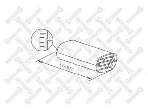 STELLOX 82-03104-SX vidurinis / galinis duslintuvas 
 Išmetimo sistema -> Duslintuvas
5010317468