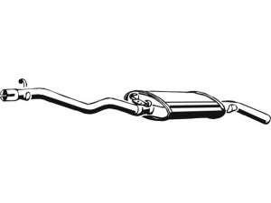 ASMET 03.015 galinis duslintuvas 
 Išmetimo sistema -> Duslintuvas
191 253 609 F, 191253609B