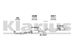 KLARIUS 090143E išmetimo sistema 
 Išmetimo sistema -> Išmetimo sistema, visa