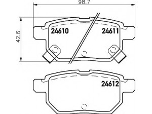 HELLA 8DB 355 013-581 stabdžių trinkelių rinkinys, diskinis stabdys 
 Techninės priežiūros dalys -> Papildomas remontas
0446602190, 0446602191, 0446612130