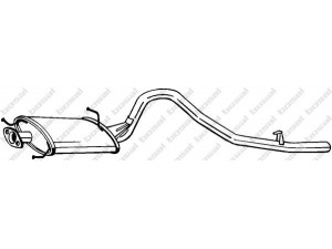 BOSAL 284-489 galinis duslintuvas 
 Išmetimo sistema -> Duslintuvas
14300-68DB0