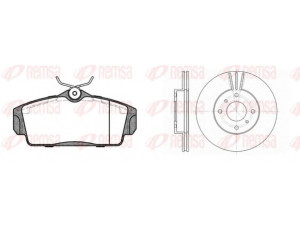 REMSA 8704.01 stabdžių rinkinys, diskiniai stabdžiai 
 Stabdžių sistema -> Diskinis stabdys -> Stabdžių remonto rinkinys
402062F5010, 410602F5260