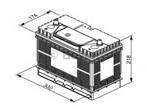 BOSCH 0 092 T30 500 starterio akumuliatorius; starterio akumuliatorius