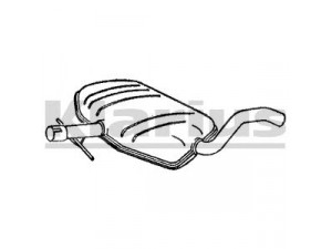 KLARIUS VW260D vidurinis duslintuvas 
 Išmetimo sistema -> Duslintuvas
1H0253409D, 1H0253409D, 1H0253409D