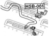 FEBEST HSB-001 skersinio stabilizatoriaus įvorių komplektas
51306-S7B-014