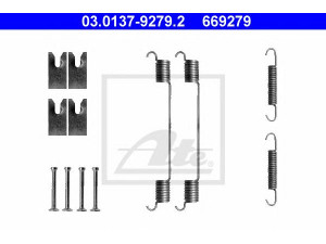ATE 03.0137-9279.2 priedų komplektas, stabdžių trinkelės 
 Stabdžių sistema -> Būgninis stabdys -> Dalys/priedai