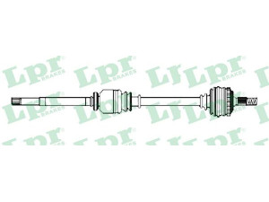 LPR DS52410 kardaninis velenas 
 Ratų pavara -> Kardaninis velenas
8200171562, 8200171562