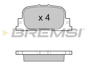 BREMSI BP3063 stabdžių trinkelių rinkinys, diskinis stabdys 
 Techninės priežiūros dalys -> Papildomas remontas
04466-32030, 04466-32040, 04466-47010