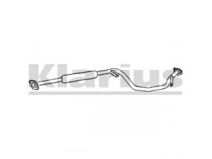 KLARIUS CL159A vidurinis duslintuvas 
 Išmetimo sistema -> Duslintuvas
MB868179