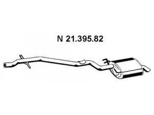 EBERSPÄCHER 21.395.82 galinis duslintuvas 
 Išmetimo sistema -> Duslintuvas
18 31 2 246 311, 18 31 2 247 728