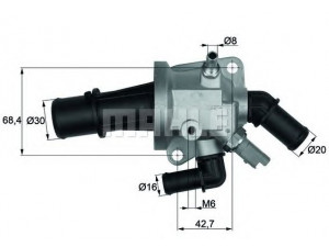 MAHLE ORIGINAL TI 153 88 termostatas, aušinimo skystis 
 Aušinimo sistema -> Termostatas/tarpiklis -> Thermostat
55182499, 55199402, 93177343, 93193581