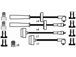 NGK 8619 uždegimo laido komplektas
60534745, 60534746, 60534745, 60534746
