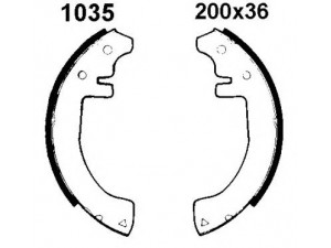 BSF 01035 stabdžių trinkelių komplektas 
 Techninės priežiūros dalys -> Papildomas remontas
7701002589, 7701201214, 7701202957