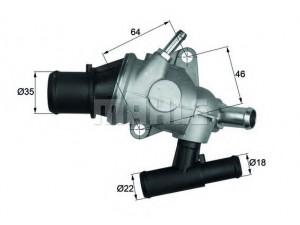 BEHR TH 29 88 termostatas, aušinimo skystis 
 Aušinimo sistema -> Termostatas/tarpiklis -> Thermostat
60620386