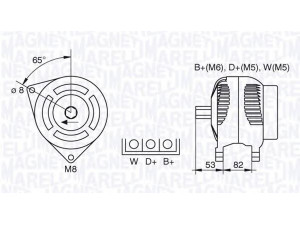 MAGNETI MARELLI 063377460010 kintamosios srovės generatorius
2871A301