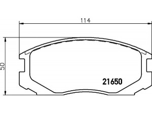 HELLA PAGID 8DB 355 017-161 stabdžių trinkelių rinkinys, diskinis stabdys 
 Techninės priežiūros dalys -> Papildomas remontas
04465B4010, 04465B4020, 04465B4040