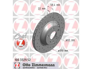 ZIMMERMANN 100.3329.52 stabdžių diskas 
 Dviratė transporto priemonės -> Stabdžių sistema -> Stabdžių diskai / priedai
8J0 615 601 A