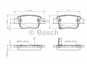 BOSCH 0 986 TB2 464 stabdžių trinkelių rinkinys, diskinis stabdys 
 Techninės priežiūros dalys -> Papildomas remontas
04466 05010, 04466 05020, 446605010