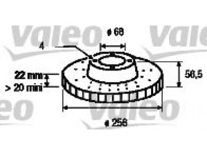 VALEO 186267 stabdžių diskas 
 Dviratė transporto priemonės -> Stabdžių sistema -> Stabdžių diskai / priedai
895615301A, 895615301A