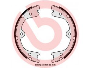 BREMBO S 56 546 stabdžių trinkelių komplektas, stovėjimo stabdis 
 Stabdžių sistema -> Rankinis stabdys
44060EA025, 44060EA026