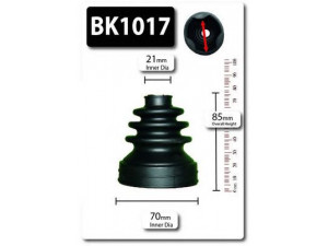 SHAFTEC BK1017 gofruotoji membrana, kardaninis velenas 
 Ratų pavara -> Gofruotoji membrana