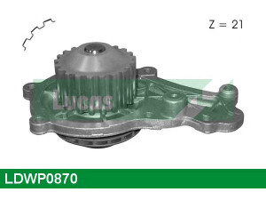 LUCAS ENGINE DRIVE LDWP0870 vandens siurblys 
 Aušinimo sistema -> Vandens siurblys/tarpiklis -> Vandens siurblys
1609417380, 1147585, 1201F9, 1366614
