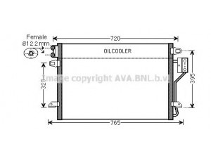 AVA QUALITY COOLING CR5106 kondensatorius, oro kondicionierius 
 Oro kondicionavimas -> Kondensatorius
4677782AA, 4677789AA