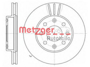 METZGER 6655.10 stabdžių diskas 
 Stabdžių sistema -> Diskinis stabdys -> Stabdžių diskas
0569014, 0569054, 569014, 569054