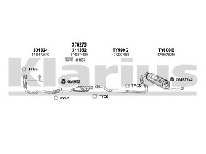 KLARIUS 900396U išmetimo sistema 
 Išmetimo sistema -> Išmetimo sistema, visa