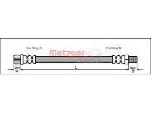 METZGER 4114667 stabdžių žarnelė 
 Stabdžių sistema -> Stabdžių žarnelės
96080322, 4806.56