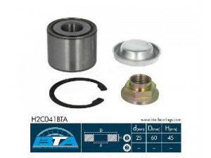 BTA H2C041BTA rato guolio komplektas 
 Ašies montavimas/vairavimo mechanizmas/ratai -> Rato stebulė/montavimas -> Rato guolis
3748.83, 3748.83