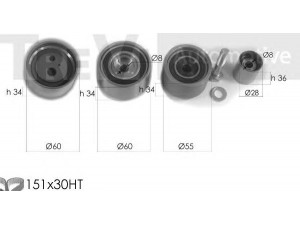 TREVI AUTOMOTIVE KD1305 paskirstymo diržo komplektas 
 Techninės priežiūros dalys -> Papildomas remontas
1606193, 93174262