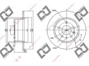 DJ PARTS BD1127 stabdžių diskas 
 Dviratė transporto priemonės -> Stabdžių sistema -> Stabdžių diskai / priedai
1154200072, 1264230012