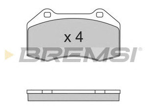 BREMSI BP3355 stabdžių trinkelių rinkinys, diskinis stabdys 
 Techninės priežiūros dalys -> Papildomas remontas
410603303R, 7701208218, 8671016704