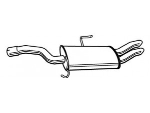 FONOS 610606 galinis duslintuvas 
 Išmetimo sistema -> Duslintuvas
1726HT, 1730L8, 1730L9, 1730PF