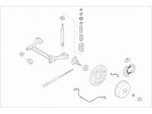 SACHS VW-PASSA-RS013 vairavimo mechanizmas; rato pakaba 
 Ašies montavimas/vairavimo mechanizmas/ratai -> Prekių paieška pagal schemą