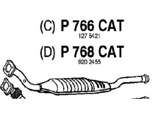 FENNO P766CAT katalizatoriaus keitiklis 
 Išmetimo sistema -> Katalizatoriaus keitiklis
BM90127H, 12754214, 9202456