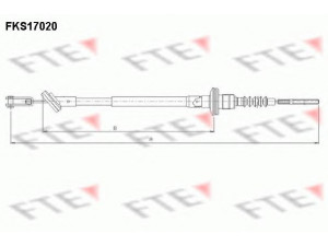 FTE FKS17020 sankabos trosas 
 Dviratė transporto priemonės -> Kabeliai ir tachometro velenaai -> Sankabos trosas
25187108, 96315242, 96590791