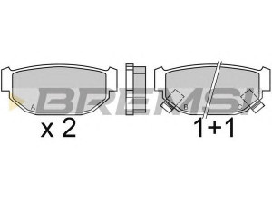 BREMSI BP2346 stabdžių trinkelių rinkinys, diskinis stabdys 
 Techninės priežiūros dalys -> Papildomas remontas
25191GA530, 25191GA531, 25191GA532